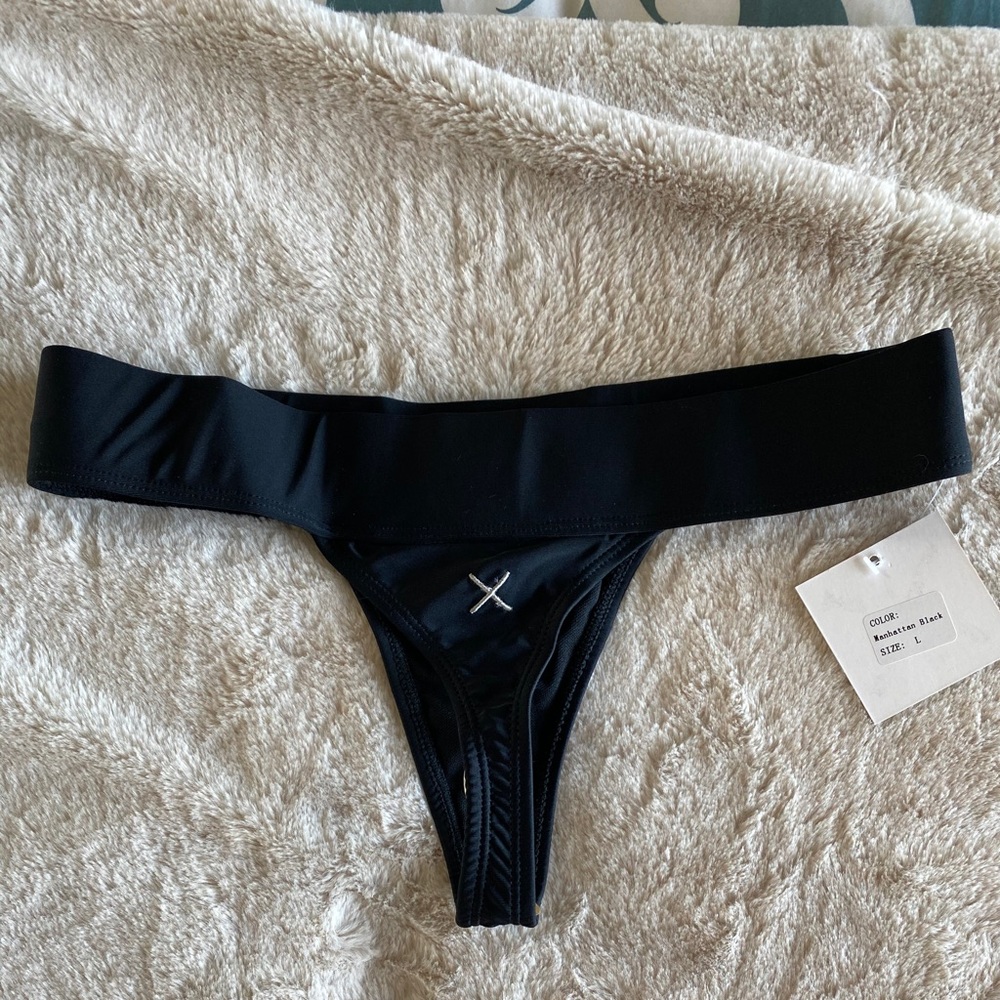 BoutineLA Black Surf bikini bottoms